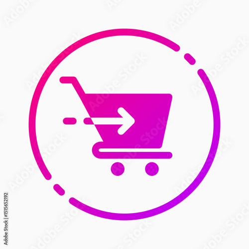 Design Illustration graphic of checkouts icon with gradient style. Suitable for UI, mobile design, web design, etc.