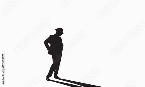  Man Standing with Hand on Chin (Thinking Pose)