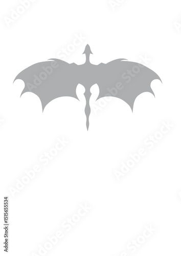 Dragon flying vertical