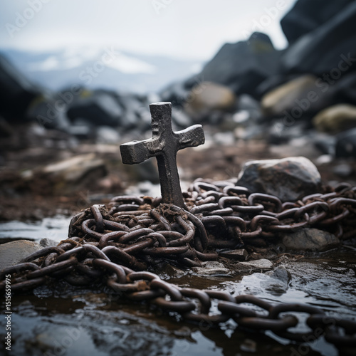 Cross in chains