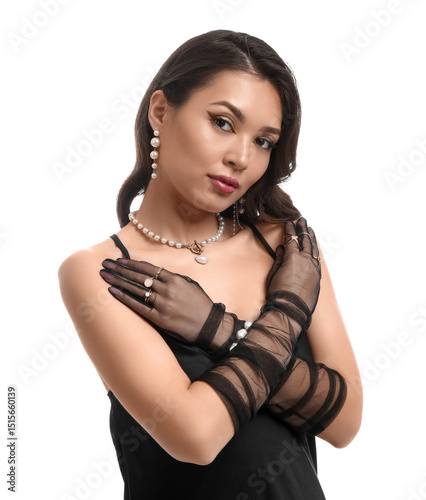 Beautiful young Asian woman...