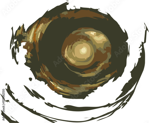 A natural spiral tunnel formed by giant plant roots and vines