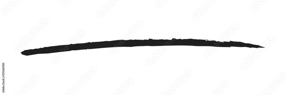 Hand drawn scribble underline line vector icon isolated on transparent background. EPS 20 .