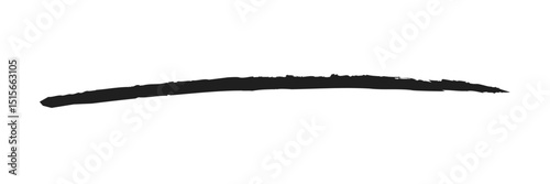 Hand drawn scribble underline line vector icon isolated on transparent background. EPS 20 .