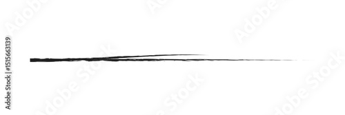 Hand drawn scribble underline line vector icon isolated on transparent background. EPS 20 .