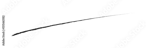 Hand drawn scribble underline line vector icon isolated on transparent background. EPS 20 .