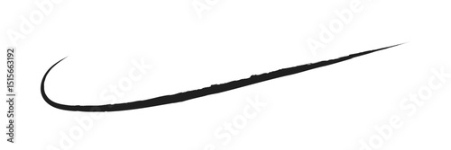 Hand drawn scribble underline line vector icon isolated on transparent background. EPS 20 .