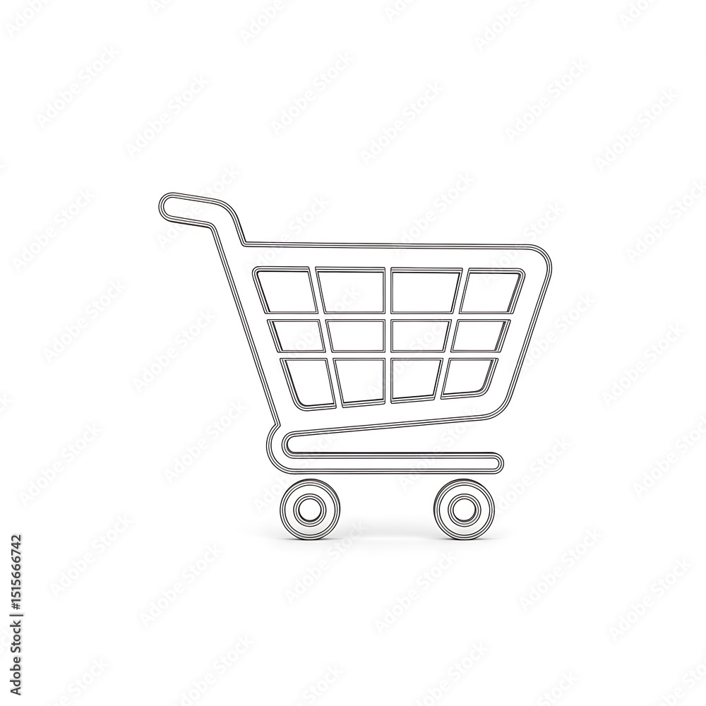 Shopping Cart Outline Shopping Cart Outline