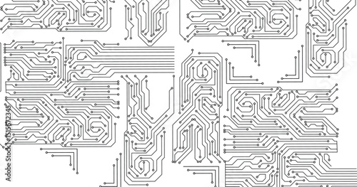 Circuit technology background with hi-tech digital data connection system and electronic design