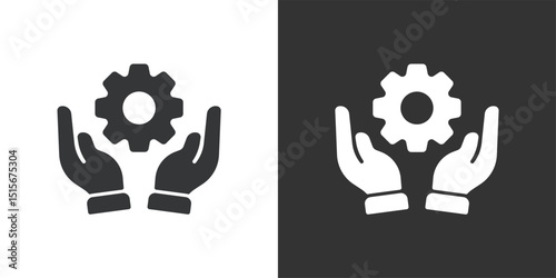 Repair icon. Solid glyph series icon
