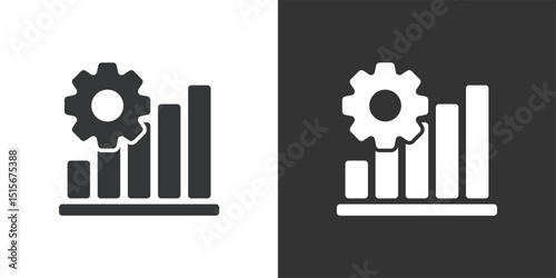 Growth icon. Solid glyph series icon