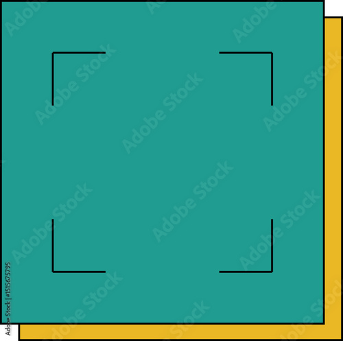 Retro QR Code Frame Element