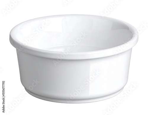 White round bowl, studio shot
