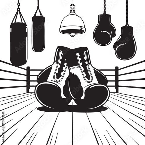 Boxing Silhouettes