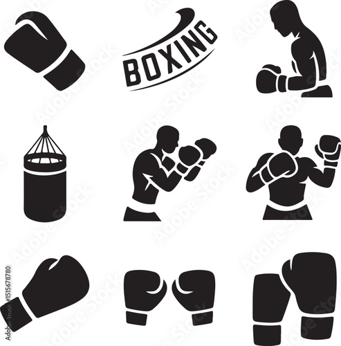 Boxing Silhouettes