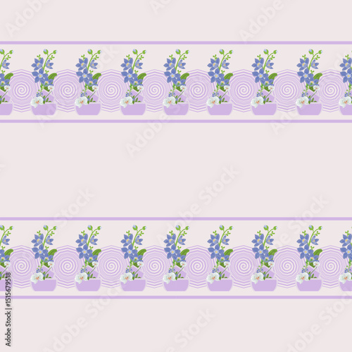 Floral seamless pastel pattern.suitable for destroying fabric bags pillowcases.