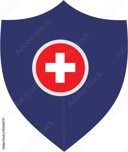 Healthcare Shield Medical Protection and Security Icon