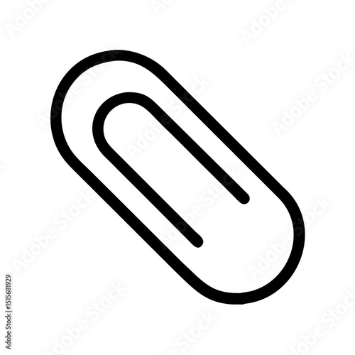 paper clip icon vector illustration