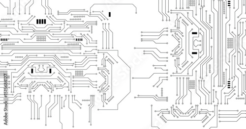 Technology background with hi-tech digital data connection system and computer electronic design. Vector art
