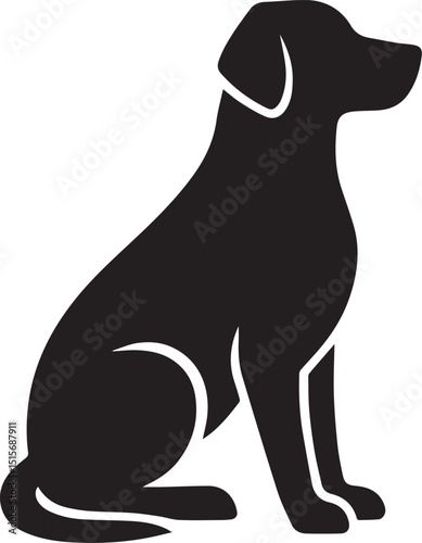 dog logo icon silhouette vector style