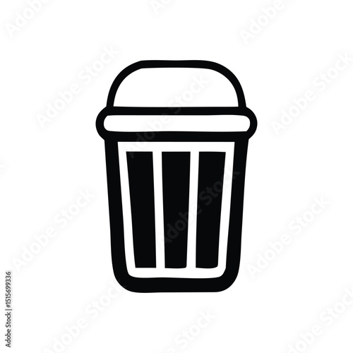 vector trash can icon