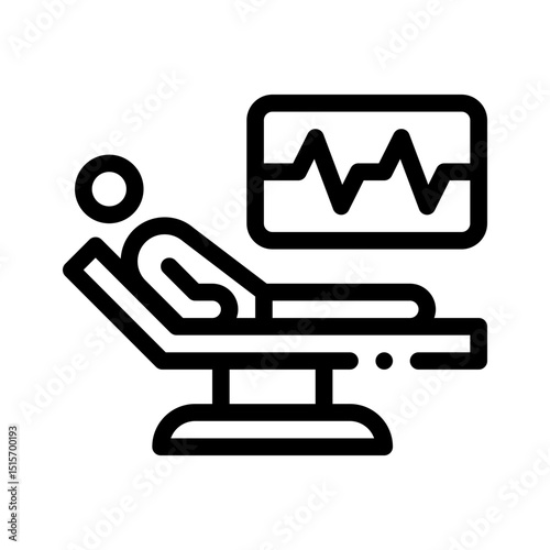 diagnostic test line icon