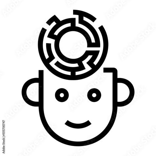 complexity Line Icon