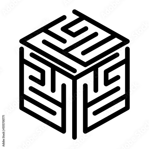 complexity Line Icon