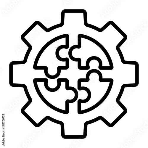 complexity Line Icon