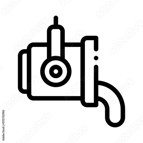 steel foundry line icon