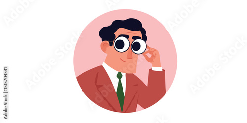 A curious gentleman in a pi...