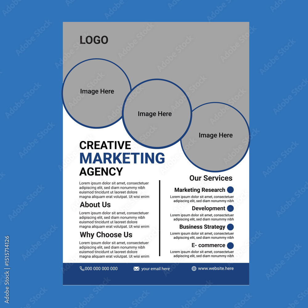 Obraz premium Corporate business promotion flyer design