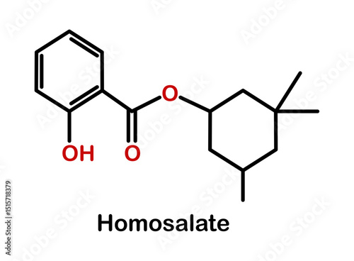 Chemical structure of homosalate