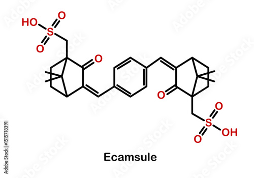 Chemical structure of ecamsule