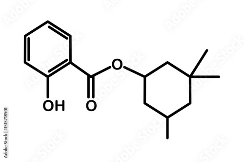 Chemical structure of homosalate