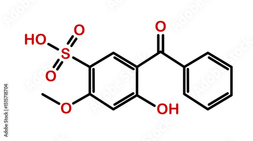 Chemical structure of sulisobenzone