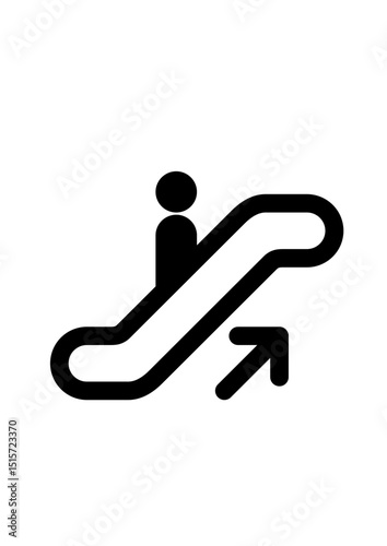 Upward Escalator Icon