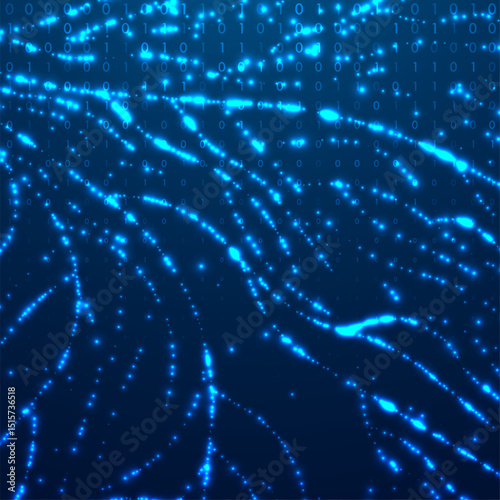 Abstract big data code representation. Modern high-tech data background. Graphic concept for your design