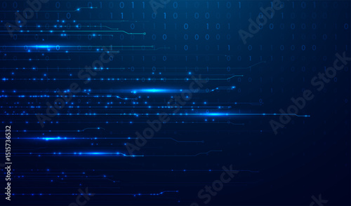 Abstract big data code representation. Modern high-tech data background. Graphic concept for your design