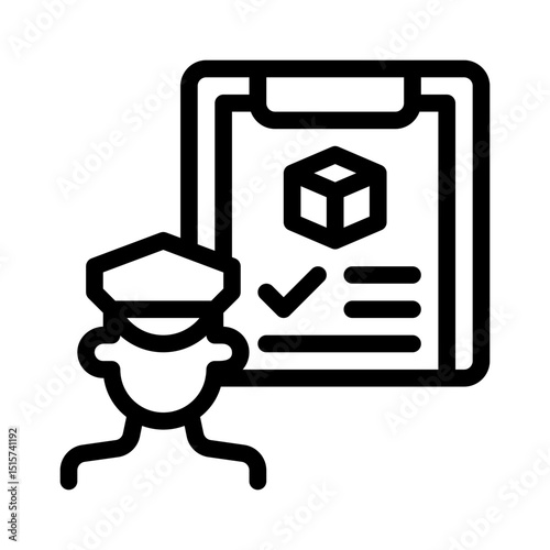 customs line icon