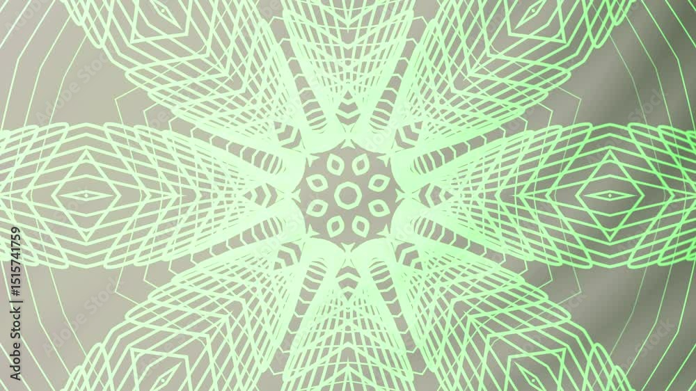 Motif géométrique abstrait, vert pâle et gris
