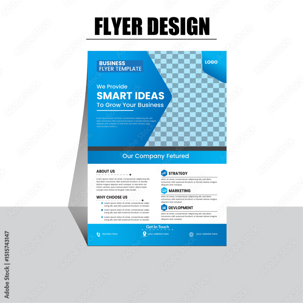 Obraz premium Modern, Simple Corporate / Business flyer design template