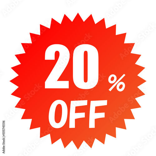 20%OFF セールアイコン