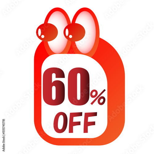 60%OFF 仰天顔のキャラクター風セール値下げアイコン