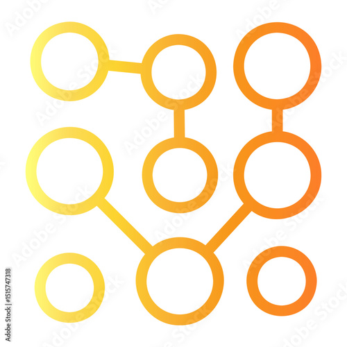 complexity Line Gradient Icon