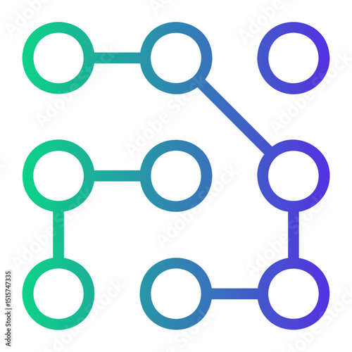 complexity Line Gradient Icon