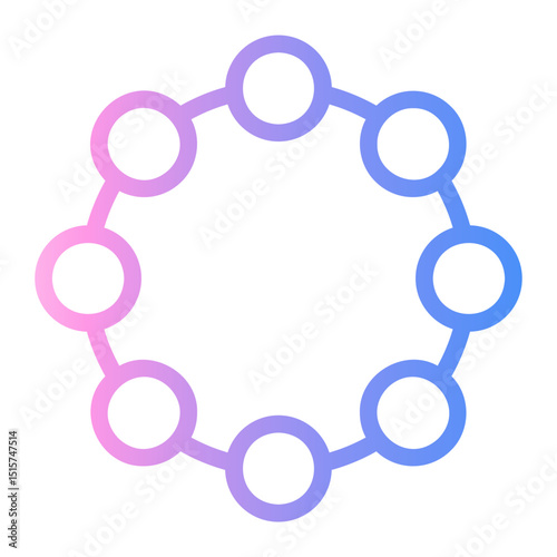 complexity Line Gradient Icon