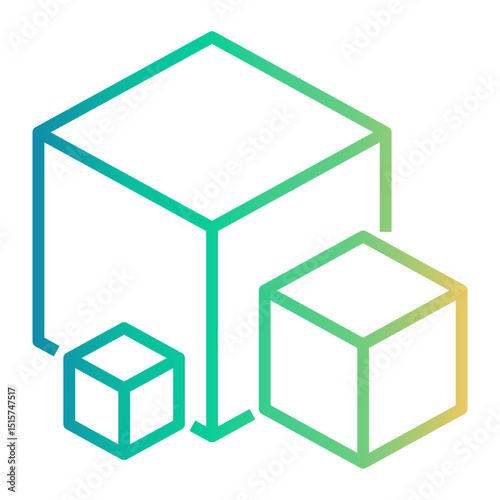 complexity Line Gradient Icon