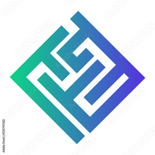 complexity Line Gradient Icon