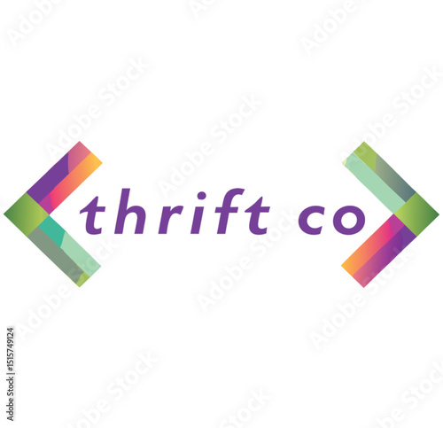 Thrift Co Logo – Simple Typography Logo for Secondhand Fashion
